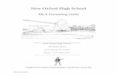 New Oxford High School - Conewago Township€¦ · MLA Formatting Guide Compiled by Katie Appleby, Amanda Bamberger, Tami Harbold, Courtney Zinn New Oxford High School ... Teacher’s