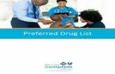 Preferred Drug List - Blue Cross Completemibluecrosscomplete.com/content/dam/microsites/... · Blue Cross Complete participates in the Michigan Common Formulary PH-ANR-02Rev062218