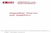 Dependent Sources and Amplifiers - MIT OpenCourseWare ... · Current source Seen previously control port output port iI vI iO vO + – + – New type of device: Dependent source 2-port