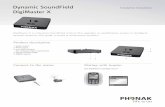 Dynamic SoundField DigiMaster X - PhonakPro the DigiMaster X’s volume to 0dB or the newly desired volume via the inspiro menu Please note: the microphone gain of the classroom amplification