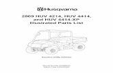 2009 HUV 4214, HUV 4414, and HUV 4414-XP Illustrated Parts ...€¦ · USING THE ILLUSTRATED PARTS LIST ý WARNING • This manual is to be used only for ... 1 525 32 82 -01 Manifold