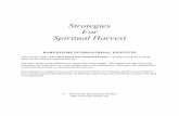 Strategies For Spiritual Harvest - Home - Harvestimeharvestime.org/translations/english/Strategies For Spiritual... · Strategies For Spiritual Harvest HARVESTIME INTERNATIONAL INSTITUTE