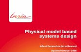 Physical model based systems design - UMD ISR · Physical model based systems design Albert Benveniste (Inria-Rennes) Updated October 2016