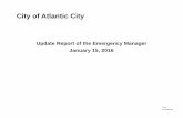 City of Atlantic City - nj.gov Update Report - January 15, 201… · page 2 confidential disclaimer disclaimer the emergency manager for the city of atlantic city (the "emergency