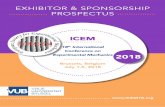 ICEM - semicomedia.besemicomedia.be/icem18/sponsor-packages.pdf · EXHIBITOR & SPONSORSHIP PROSPECTUS July 1-5, 2018 Brussels, Belgium, The EGG ICEM 18th International Conference
