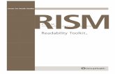 Introduction to Using the Readability Toolkit - CISN · Introduction to Using the Readability Toolkit ... The Flesch formulas do not take ... though they score slightly higher on