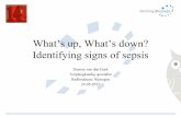 What’s up, What’s down? Identifying signs of sepsis Nieuwe definities van sepis.pdf · Oude definitie: ernstige sepsis Hiervan is sprake, wanneer naast sepsis ook nog aanwijzingen