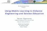 Using Mobile Learning to Enhance Engineering and … · Using Mobile Learning to Enhance Engineering and Science Education . ... • Conclusion . ... • Interactivity is based on