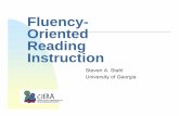 Fluency-Oriented Reading Instruction - CIERA · Children develop sight vocabulary. Confirmation and Fluency n ... Fluency Oriented Reading Instruction. Choice Reading n Children read
