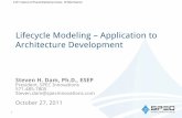 Lifecycle Modeling Application to Architecture Development · Lifecycle Modeling – Application to Architecture Development Steven H. Dam, Ph.D., ESEP President, SPEC Innovations