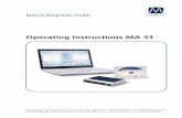 Operating Instructions MA 33 - LEDISO Italia · 5.1.4 Function Key ... Calibration of the instrument: The audiometer and the headphones ... sequence. Figure 1. Operating Manual MA