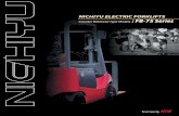 NICHIYU ELECTRIC FORKLIFTS Counter Balanced Type … trucks/OSD059-1(FB-75 CATALOGUE).… · 2 It, s Tough 2003 Powerful Our new electric forklift trucks FB-75 series offer traveling