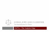 An Introduction to Trees 15.071x – The Analytics Edge · 1 = reverse, 0 = affirm • ... Predict Red Predict Gray Predict Red Predict Gray . Splits in CART 15.071x – Judge, Jury