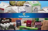Who is CARTON SERVICE? Food 201… · Who is CARTON SERVICE? • Started as a folding carton operation in Shelby, ... catered to the global, mid-sized pharma market since 1995