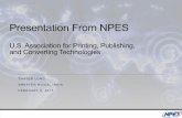 Presentation From NPES€¦ · tags, folding carton, corrugated, and others. * Part 2 of WWMP 2.0 will size the market of commercial print and publishing (to be completed in 2017).