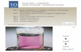 SOLIDS, LIQUIDS, 10 AND PHASE TRANSITIONSgencheminkaist.pe.kr/Lecturenotes/Chap10_2018.pdf · Solids, liquids: 10–100 cm3/mol, 3–5 Å between molecules (cf. bond lengths; 0.5–2.5