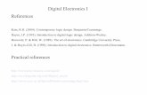 Digital Electronics I References - RealTechSupport · Digital Electronics I References Katz, R.H. (2004). Contemporary logic design. Benjamin/Cummings. Hayes, J.P. (1993). Introduction