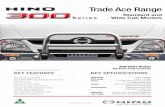 Trade Ace Range - hino.com.au · Trade Ace Range Dimensions DIMENSIONS - mm / Capacities HS300TAR-03/13  * For conditions, refer to the Hino Parts & Service warranty brochure