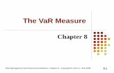 The VaR Measure - Sharifgsme.sharif.edu/~risk/DownFiles/[02] The VaR Measure.pdf · Title: Risk Management and Financial Institutions Author: John Hull Subject: Chapter 8 Created