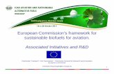 European Commission's framework for sustainable biofuels ...€¦ · E ropean Commission’s frame ork forEuropean Commission’s framework for sustainable biofuels for aviation.