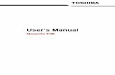 User’s Manual - Toshiba · iv User’s Manual EU Declaration of Conformity TOSHIBA declares, that the product: PQF30* conforms to the following Standards: This product is carrying
