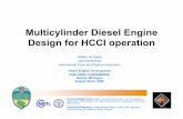 Multicylinder Diesel Engine Design for HCCI operation · Multicylinder Diesel Engine Design for HCCI operation William de Ojeda Alan Karkkainen International Truck and Engine Corporation