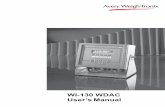 WI-130 WDAC User’s Manual - scale service · 2 WI-130 WDAC User’s Manual Risk of electrical shock. Do not remove cover. No user service-able parts inside. Refer servicing to qualified