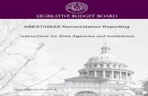 LBB Agency Procedures for ABEST/USAS Reconciliation USAS... · LEGISLATIVE BUDGET BOARD JANUARY 2017 Instructions for State Agencies and Institutions ABEST/USAS Reconciliation Reporting