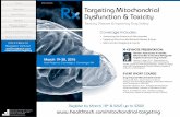 FINAL AGENDA Targeting Mitochondrial Dysfunction & Toxicity · Treating Disease & Improving Drug Safety Targeting Mitochondrial Dysfunction & Toxicity ... The molecular basis for
