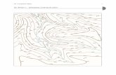 16 PART 1: DRAWING CONTOUR LINES - University of … · The contour lines are depression contours, closed contours with hatch marks. 13. The land between K and L would be higher than