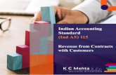 Indian Accounting Standard (Ind AS) 115 - K C Mehta & Co · Indian Accounting Standard (Ind AS) 115 Revenue from Contracts with Customers