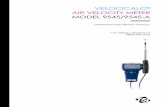 VELOCICALC AIR VELOCITY METER MODEL 9545/9545-A · velocicalc® air velocity meter model 9545/9545-a operation and service manual p/n 1980564, revision d february 2016