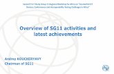 Overview of SG11 activities and latest achievements · optimization in VoLTE • Q.Suppl.VoLTE_ETS_Interconnection: Signalling requirements for interconnection between VoLTE-based