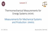 Thermomechanical Measurements for Energy Systems … 3.pdf · Thermomechanical Measurements for Energy Systems (MENR) Measurements for Mechanical Systems and Production (MMER) A.Y.