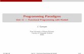 Programming Paradigms - Unit 11 — Functional Programming ... · Basic Concepts Background Now we’ll study a purely functional programming language: Haskell Was developed in 1990