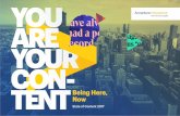 Being Here, Now - Accenture · In 2014 the number of mobile ... are disrupting industries from travel to ... they produce must convey everything they want people to know about their