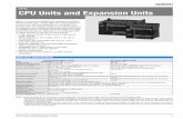 CP1L CPU Units and Expansion Units - Allied Electronics€¦ · CP1L CPU Units and Expansion Units ... all other devices in the Omron PLC line up. ... Unit name Model Current consumption