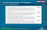 Arab Republic of Egypt - World Bankwbgfiles.worldbank.org/documents/hdn/.../SAS/...Egypt_Final_2013.pdf · Arab Republic of Egypt ... of pilot testing of examination questions , ...