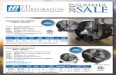TPI SUMMER Corporation - Dick Jones Sales images/2017 Industrial Fan Flyer (TPI... · SUMMER Meets Federal OSHA Requirements / 1 Year LIMITED WARRANTY Meets Federal OSHA Requirements