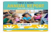 FIRST 5 KERN ANNUAL REPORT - files.eric.ed.gov · Kern County, 41 programs are classified in three focus areas, Child Health, Family Functioning, and Child Development, based on their