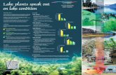 Lake plants speak out - NIWA · Lake plants speak out on lake condition Introduction Aquatic plants are valuable indicators of lake health, and for five