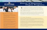 Doctor of Pharmacy Degree Programs Tpharmacy.ucsd.edu/prospective/docs/Admissions_Brochure.pdf · The Doctor of Pharmacy Program at the Skaggs School of Pharmacy and Pharmaceutical