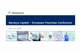 Barclays Capital – European Franchise Conferenceirpages.equitystory.com/.../Barclays_capital_conf_18062009.pdf · Barclays Capital – European Franchise Conference June 18, 2009.