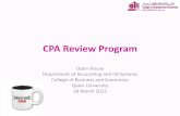 CPA Review Program - qu.edu.qa · •The CPA designation is prestigious, ... •BEC, multiple-choice questions comprise ... •NASBA has released a list of states