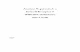 American Megatrends, Inc. Series 68 Enterprise-III 80486 ... · American Megatrends, Inc. Series 68 Enterprise-III 80486 EISA Motherboard User's Guide ... When to Use AMIBIOS Hard