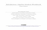 Introductory Algebra Student Workbook - WordPress.com · 9/7/2016 · Introductory Algebra Student Workbook Sixth Edition ... Answers can be checked in ... Show the each step involved