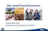 the total feed business - ForFarmers Group · solution Compound Specialties On Dry Moist ... Excludes intercompany sales Source: ForFarmers ... 2.0 Company 1.7 1.6 2.0 ForFarmers