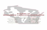 Bylaws of the Wisconsin Lacrosse Federation - … · The registered office of The Wisconsin Lacrosse Federation, ... those lacrosse programs in Wisconsin that compete under the guidance