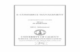 E -COMMERCE MANAGEMENT - University of Calicutuniversityofcalicut.info/syl/CommerceMgt197.pdf · school of distance education e-commerce management 3 module contents page 1 introduction