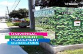 UNIVERSAL EQUIPMENT PLACEMENT GUIDELINES - … · street furniture such as Transit Shelters, ... equipment for residential builds. Design considerations recommended for placement